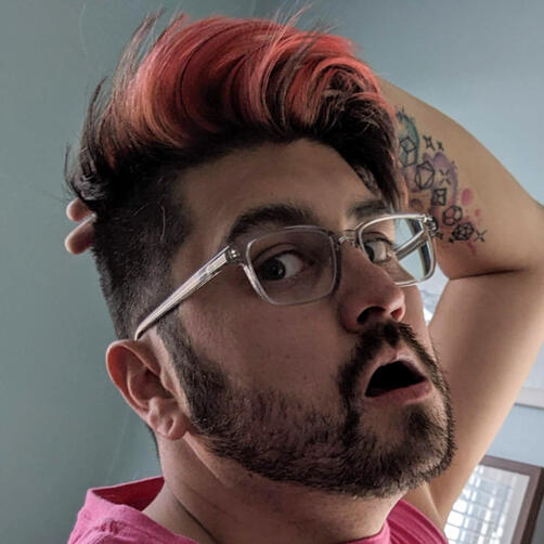 just a pink-haired weirdo